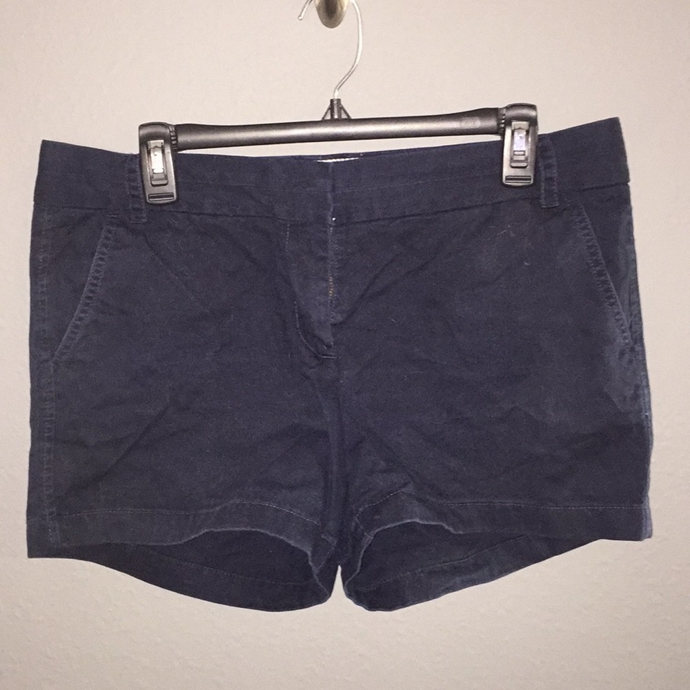 Navy 5in J.Crew chino shorts